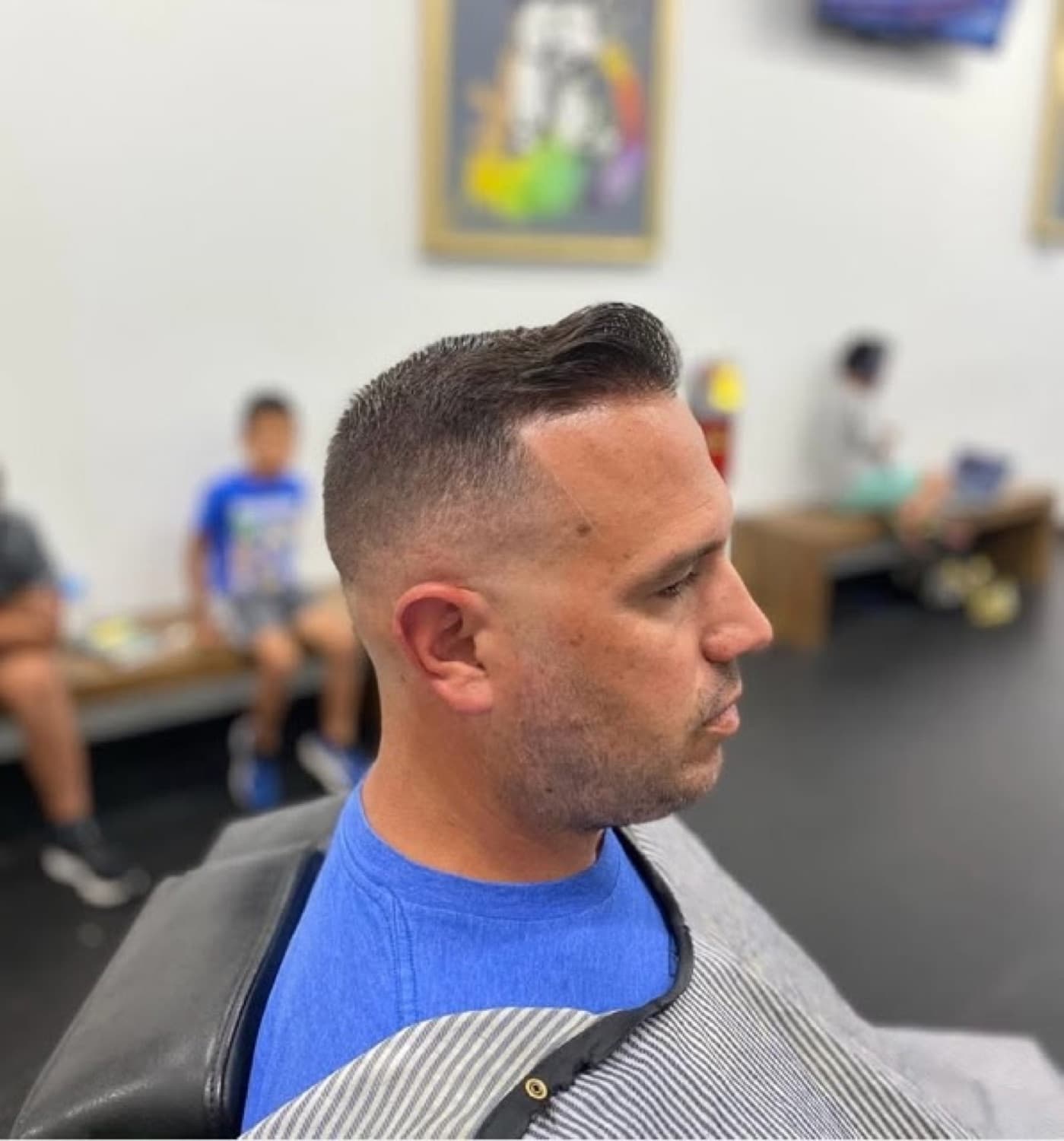 Clean low taper, side profile.